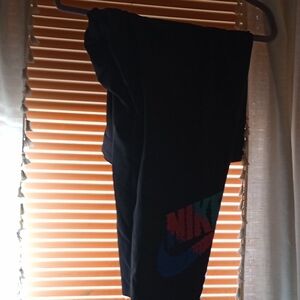 Nike Black Joggers with Colorful Logo